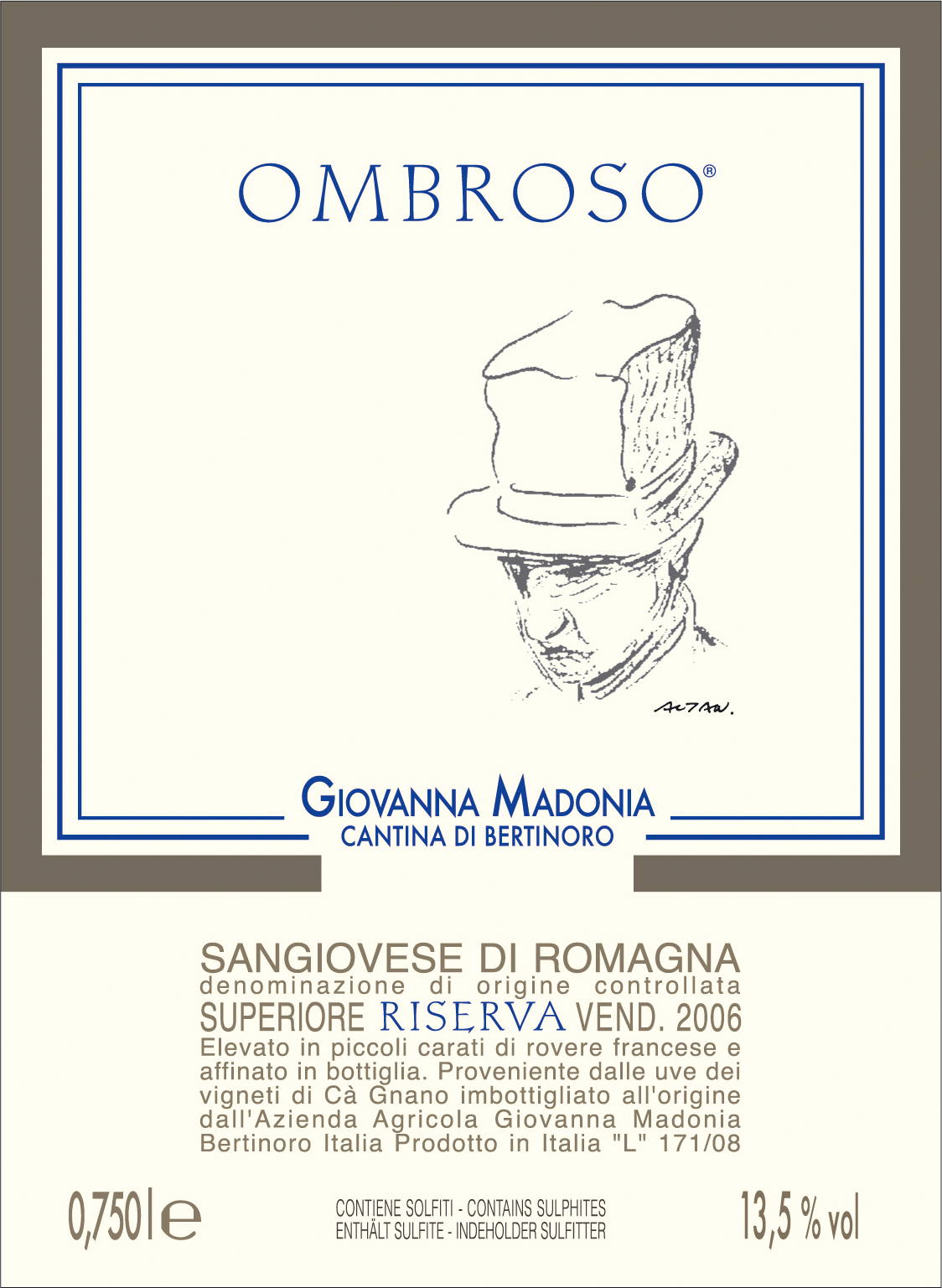 Sangiovese di Romagna Ombroso Riserva 2005