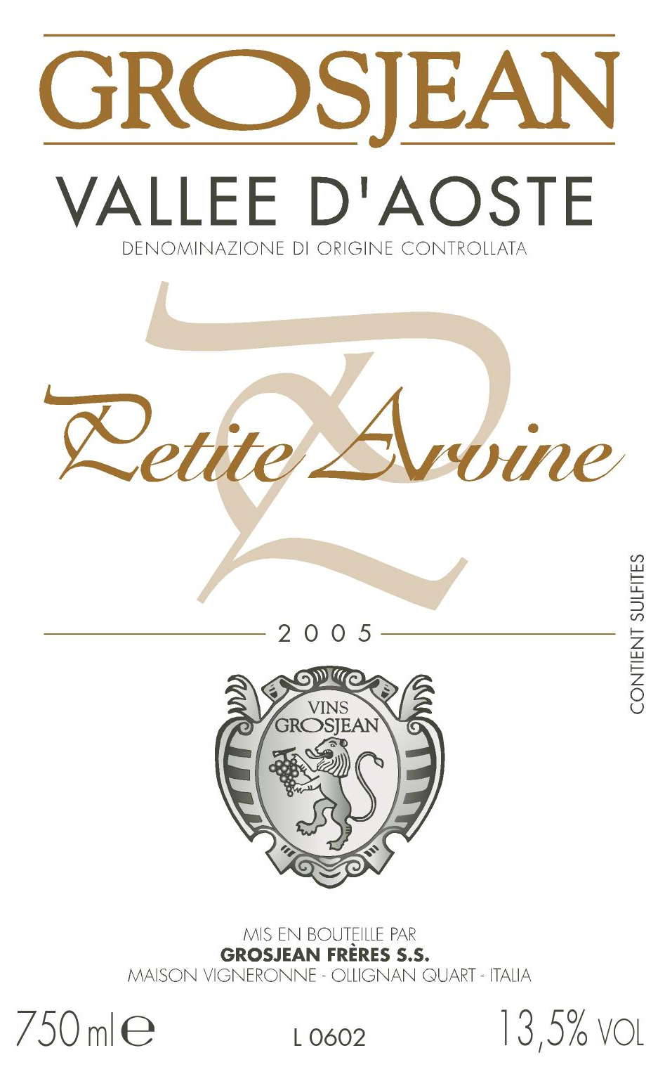 Petite Arvine 2010