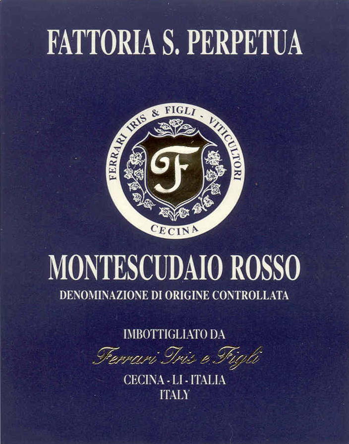 Montescudaio Rosso Fattoria S.Perpetua 2011