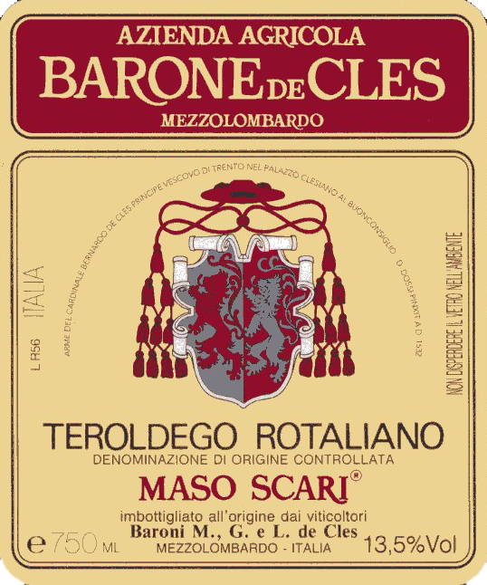 Teroldego Rotaliano Maso Scari 2010