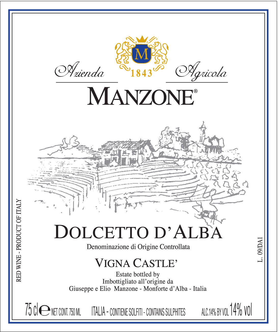 Dolcetto d'Alba Vigna Castlè 2007