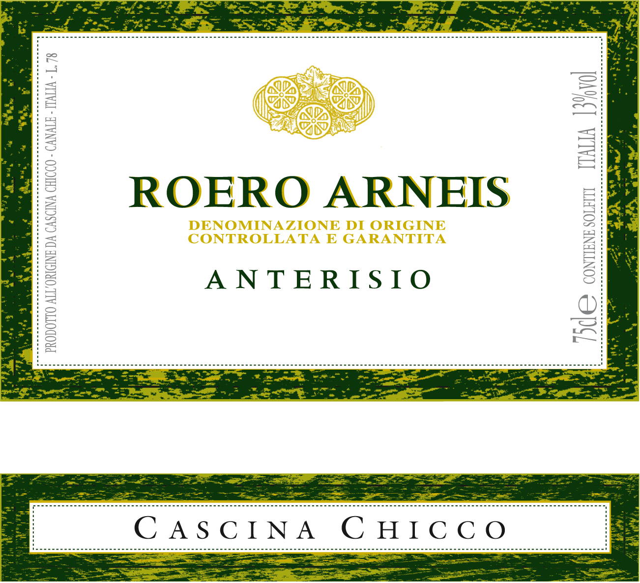 Roero Arneis Anterisio 2012