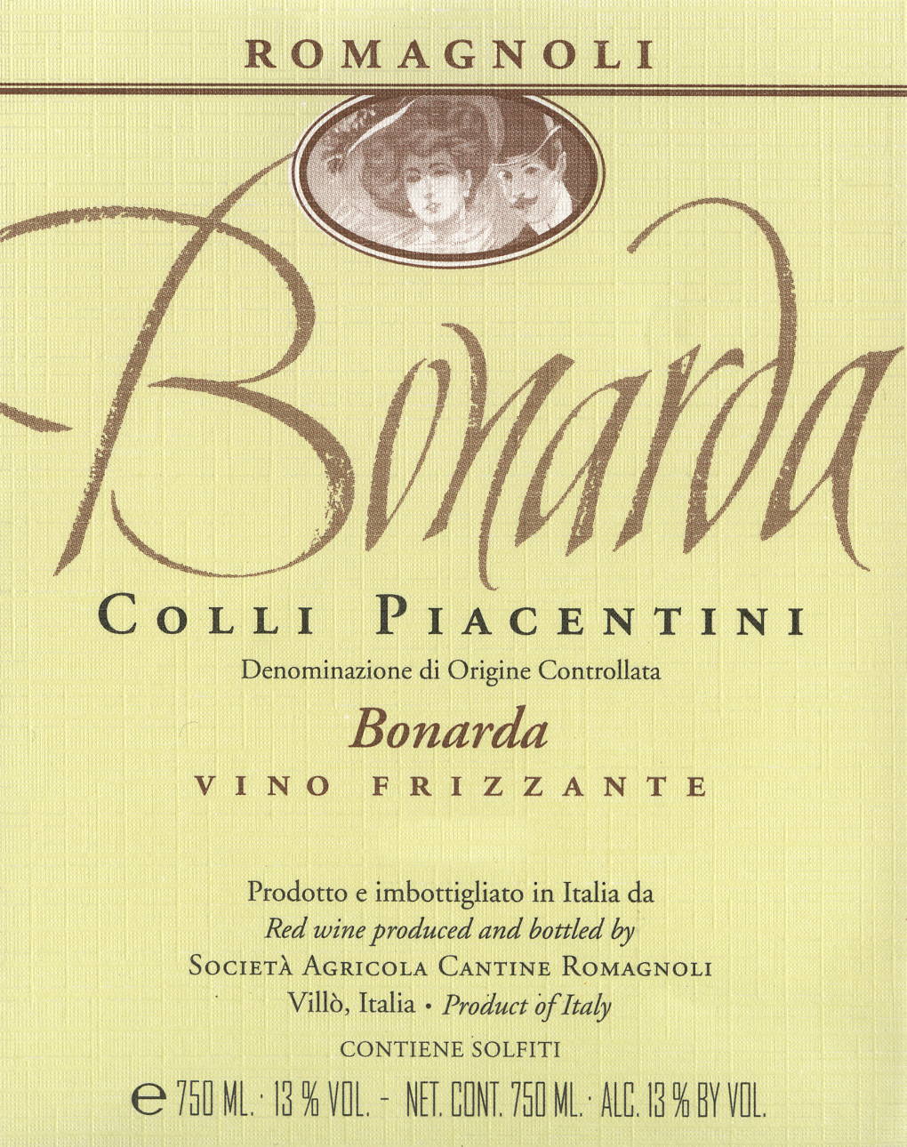 Bonarda Frizzante Colli Piacentini 2007