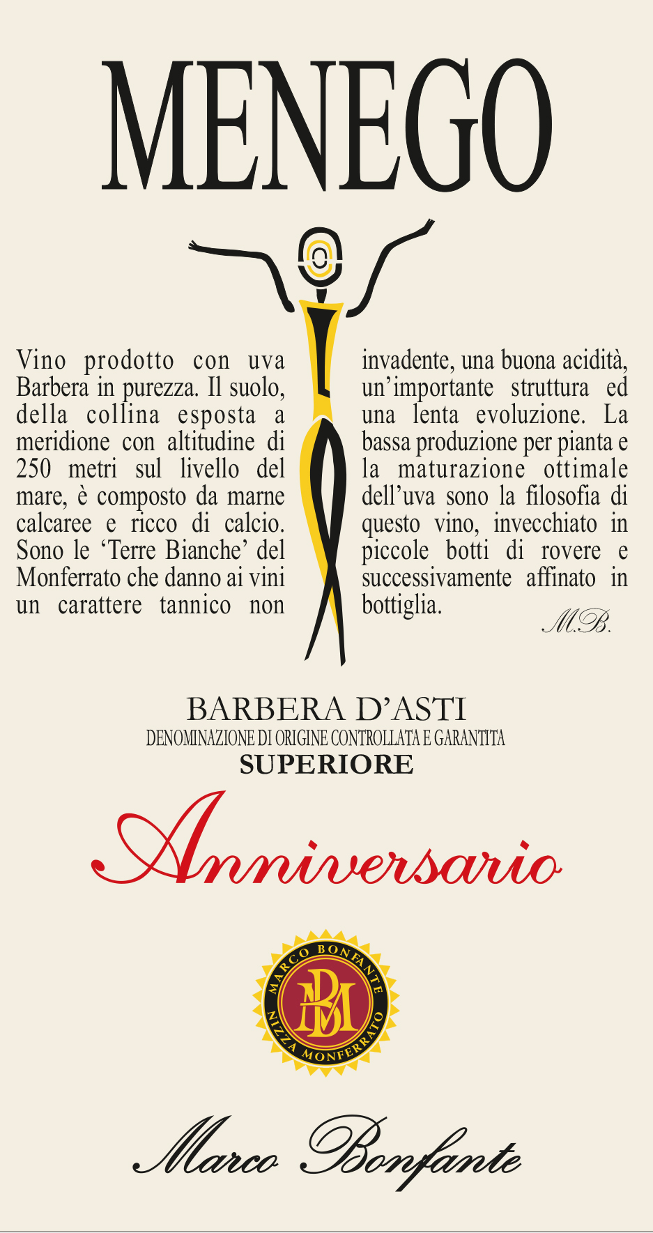 Menego Barbera d'Asti Superiore Docg 2016