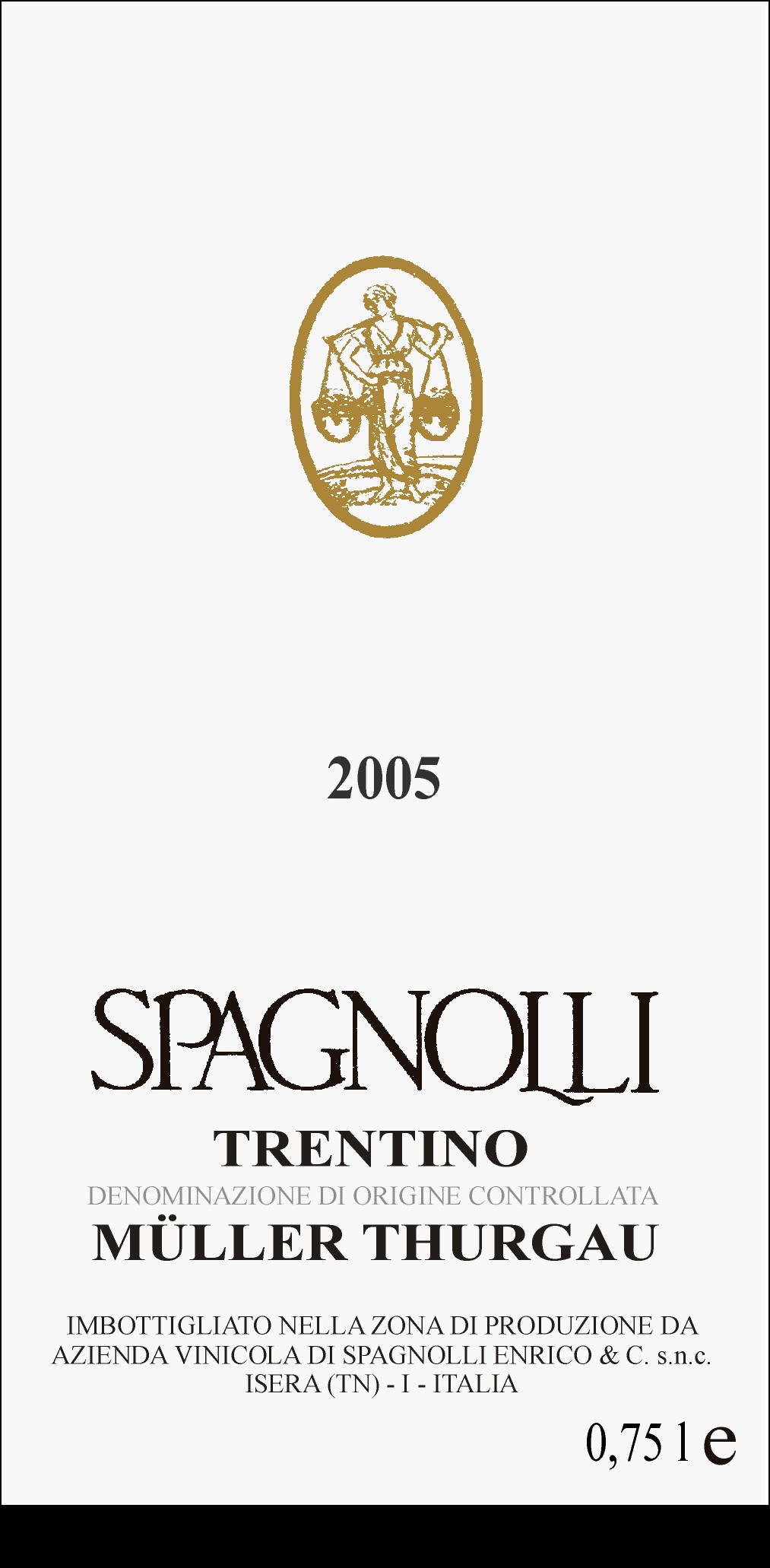 Müller Thurgau Trentino 2015