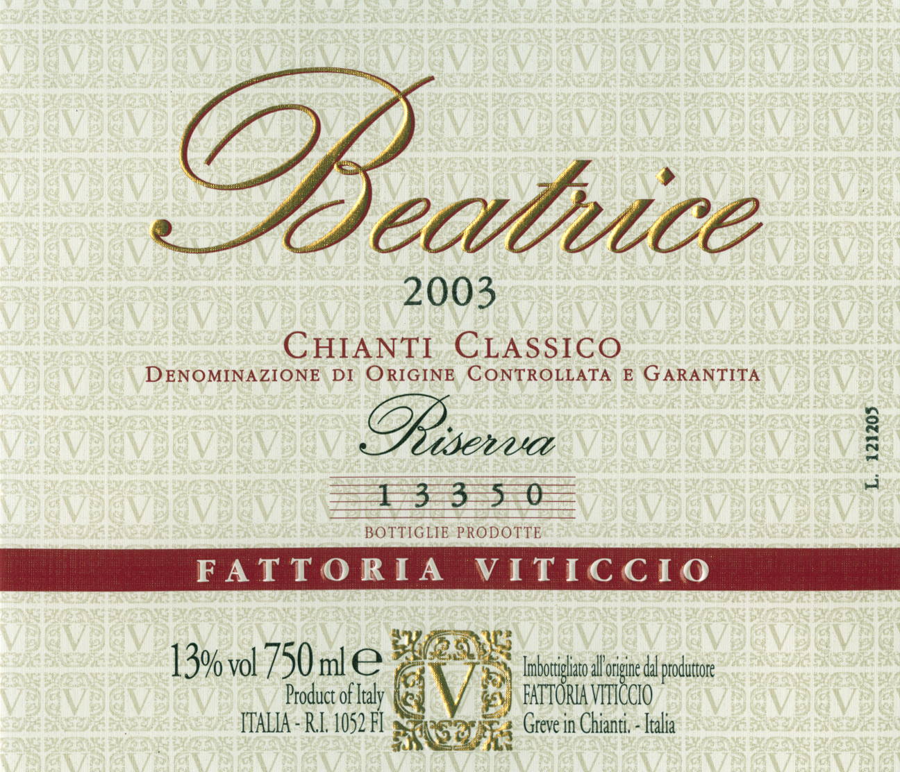 Chianti Classico Beatrice Riserva 2009