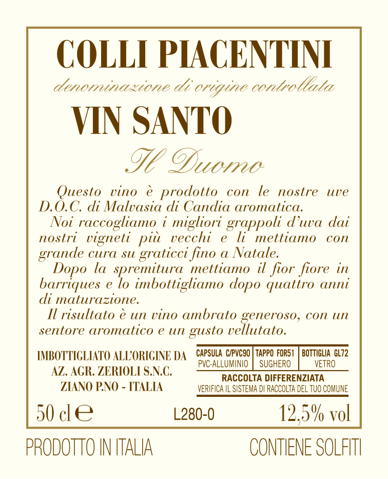 Vin Santo Vigna del Duomo 2003