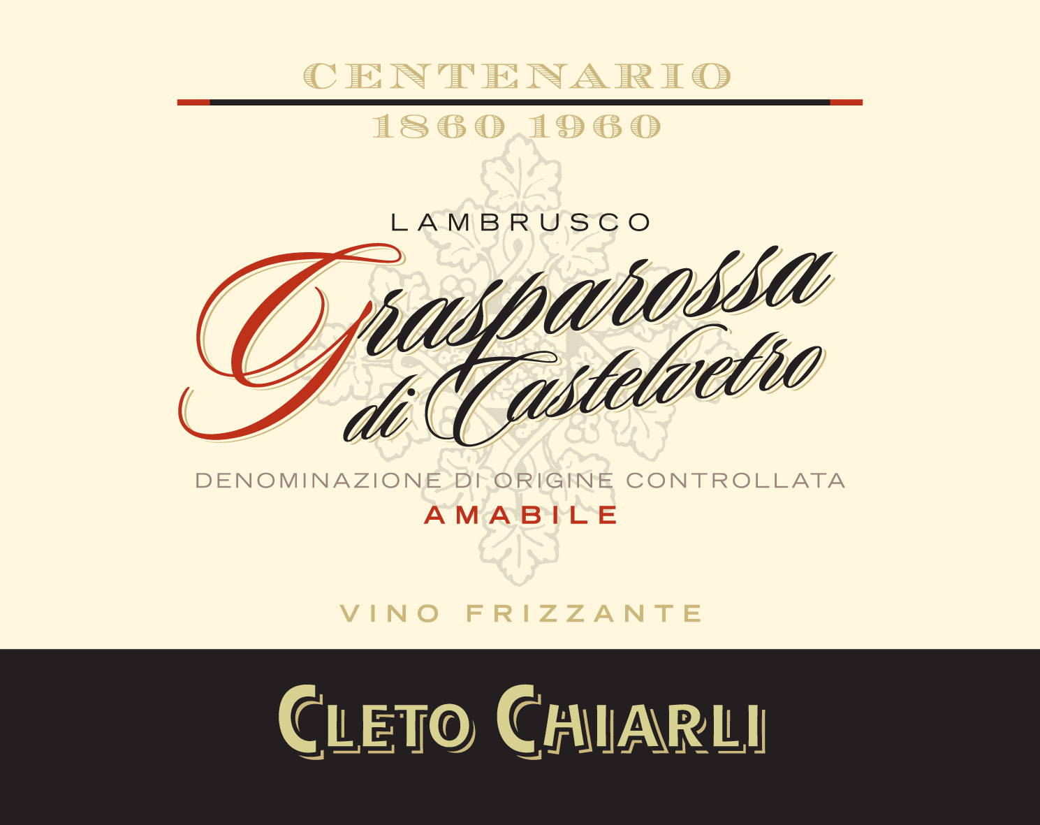Lambrusco Grasparossa di Castelvetro Amabile Centenario sa