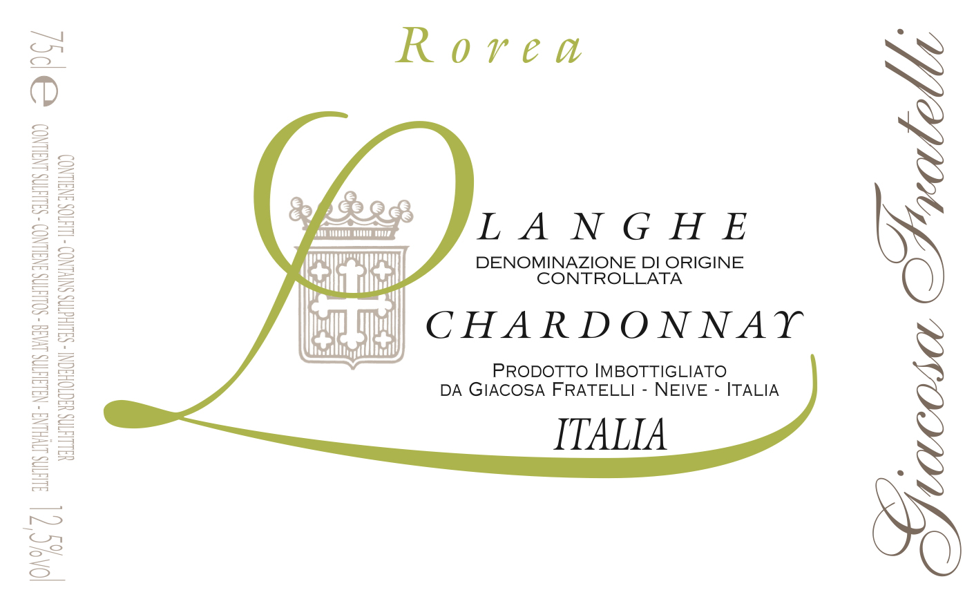 Chardonnay Langhe Doc Rorea 2013