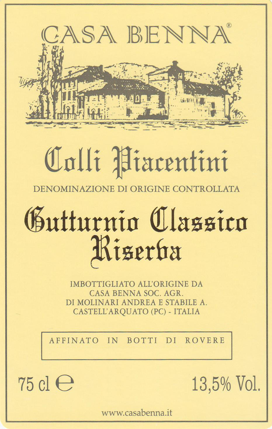 Gutturnio Classico Riserva 2007