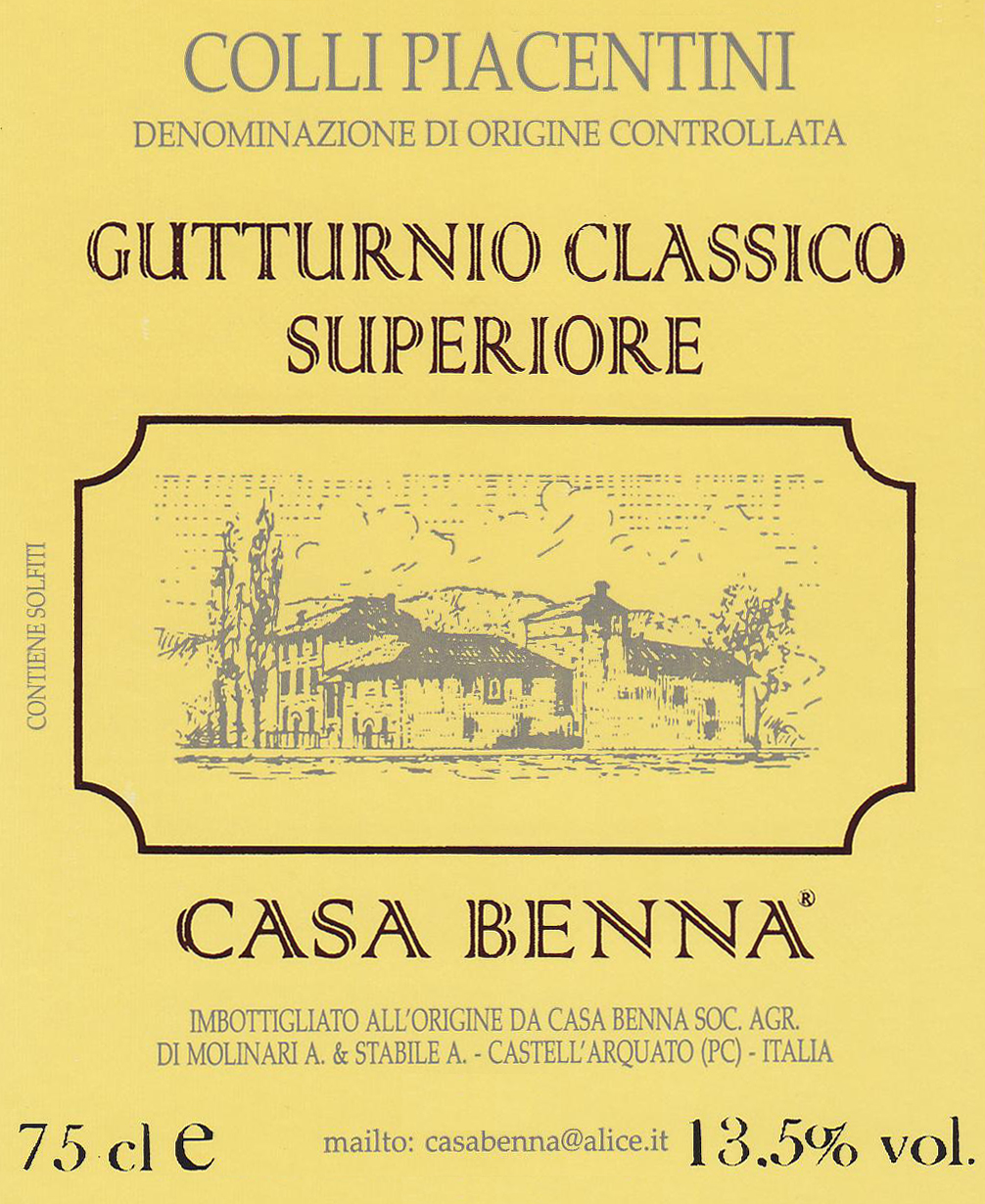 Gutturnio Classico Superiore Vidarò 2012