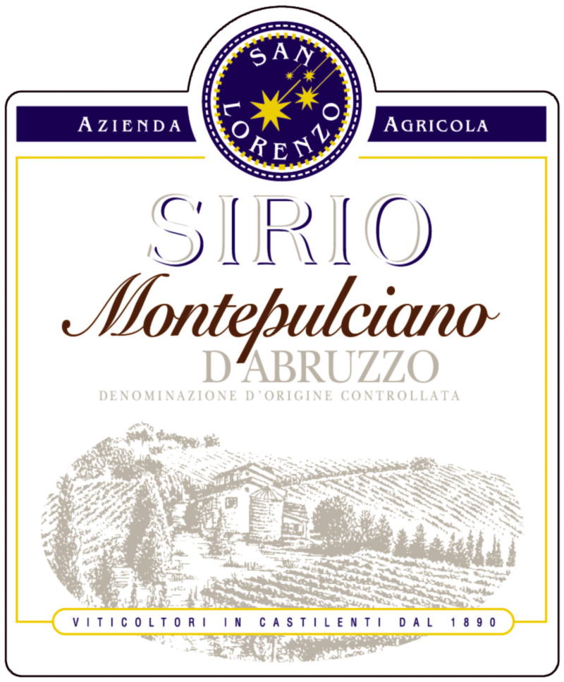 Montepulciano d'Abruzzo Sirio 2012