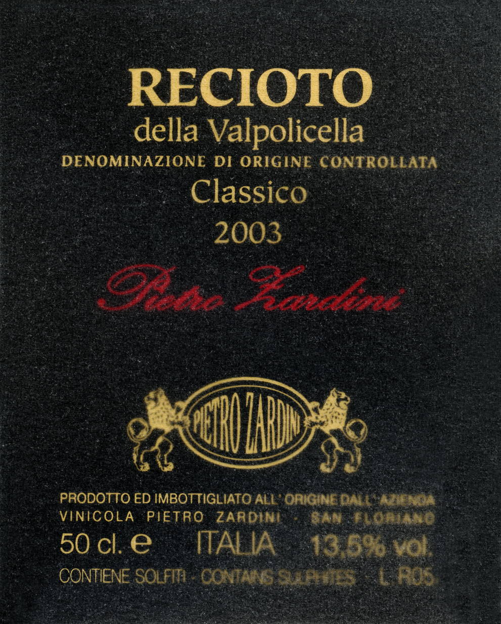 Recioto della Valpolicella 2018