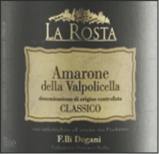 La Rosta Amarone della Valpolicella Classico Docg 2011