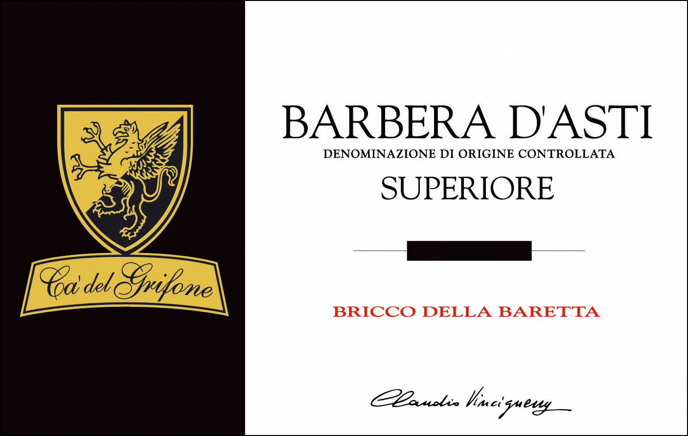 Barbera d'Asti Superiore Bricco della Baretta 2006