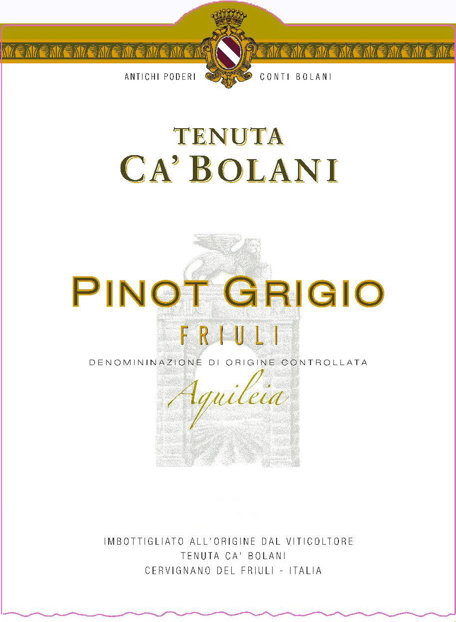 Pinot Grigio Friuli Aquileia 2018