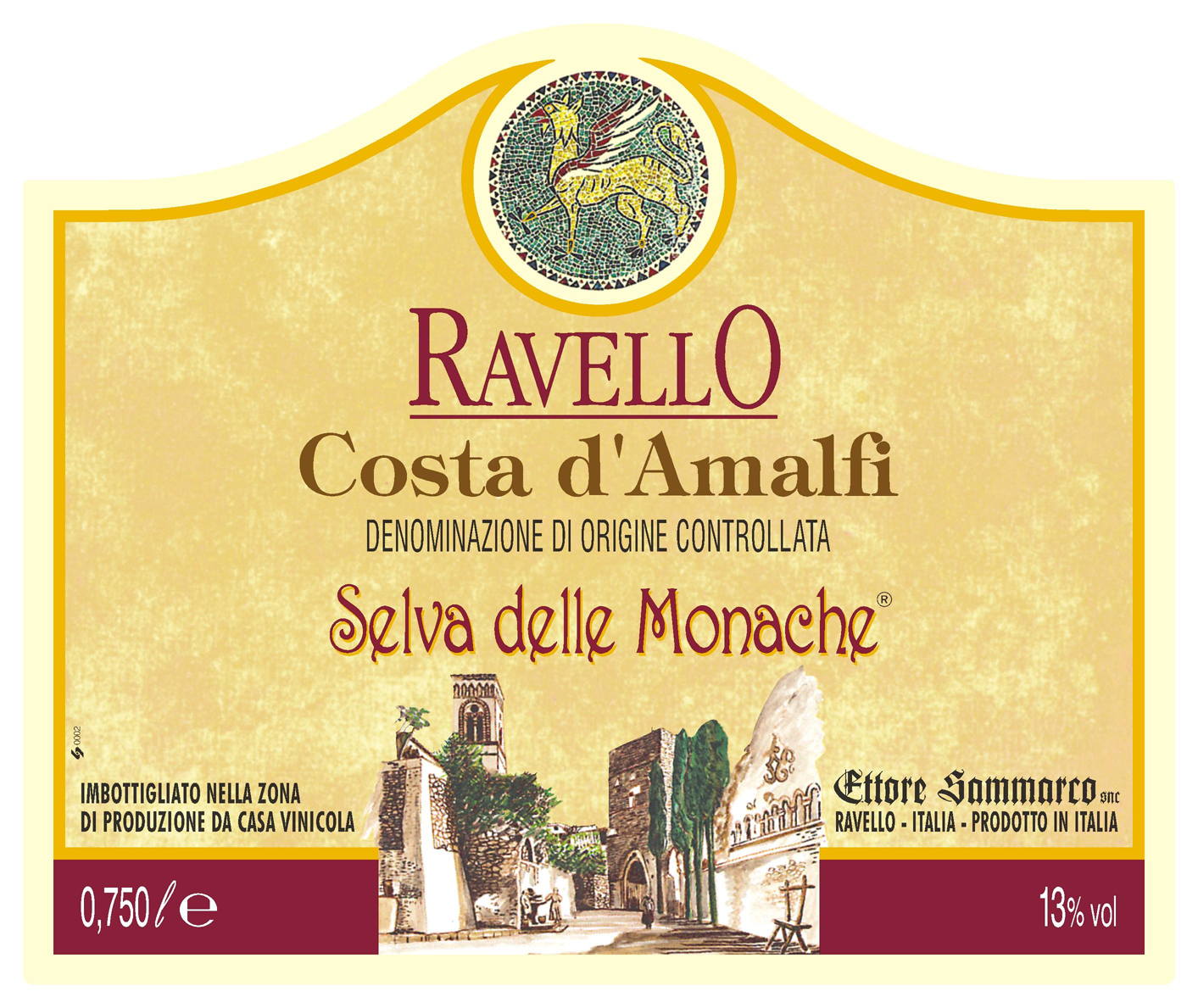Selva delle Monache Costa d'Amalfi Ravello Rosso 2014
