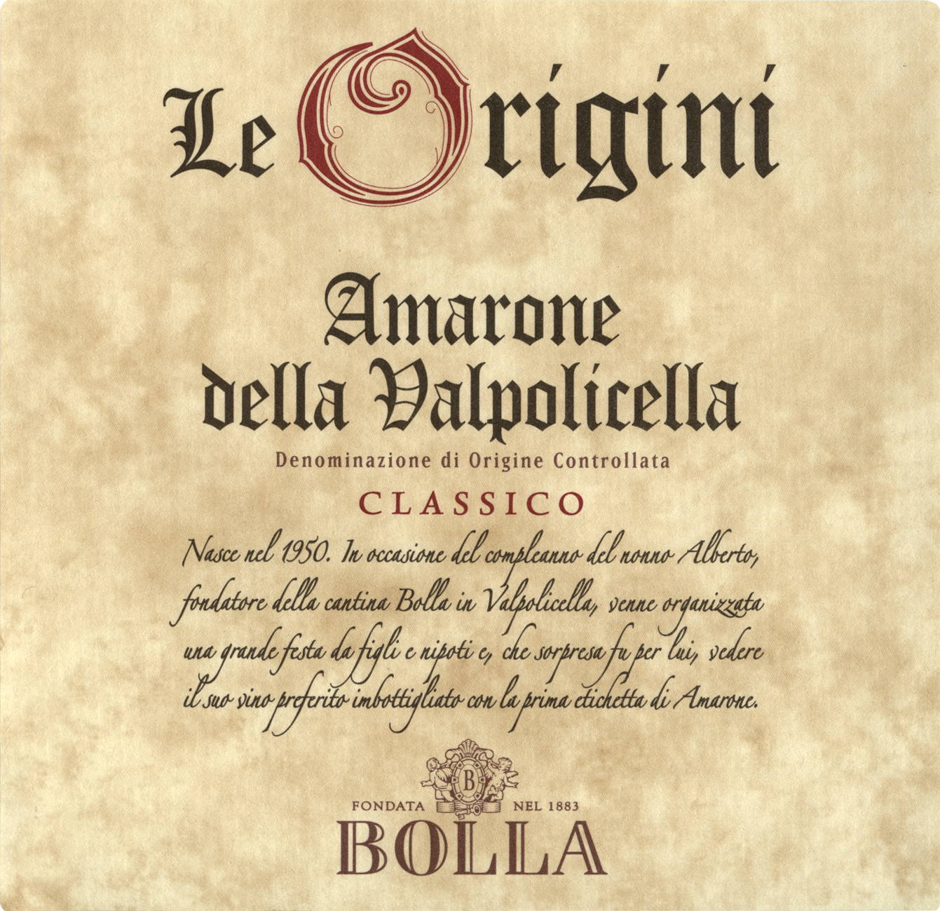 Amarone Classico Le Origini 2010