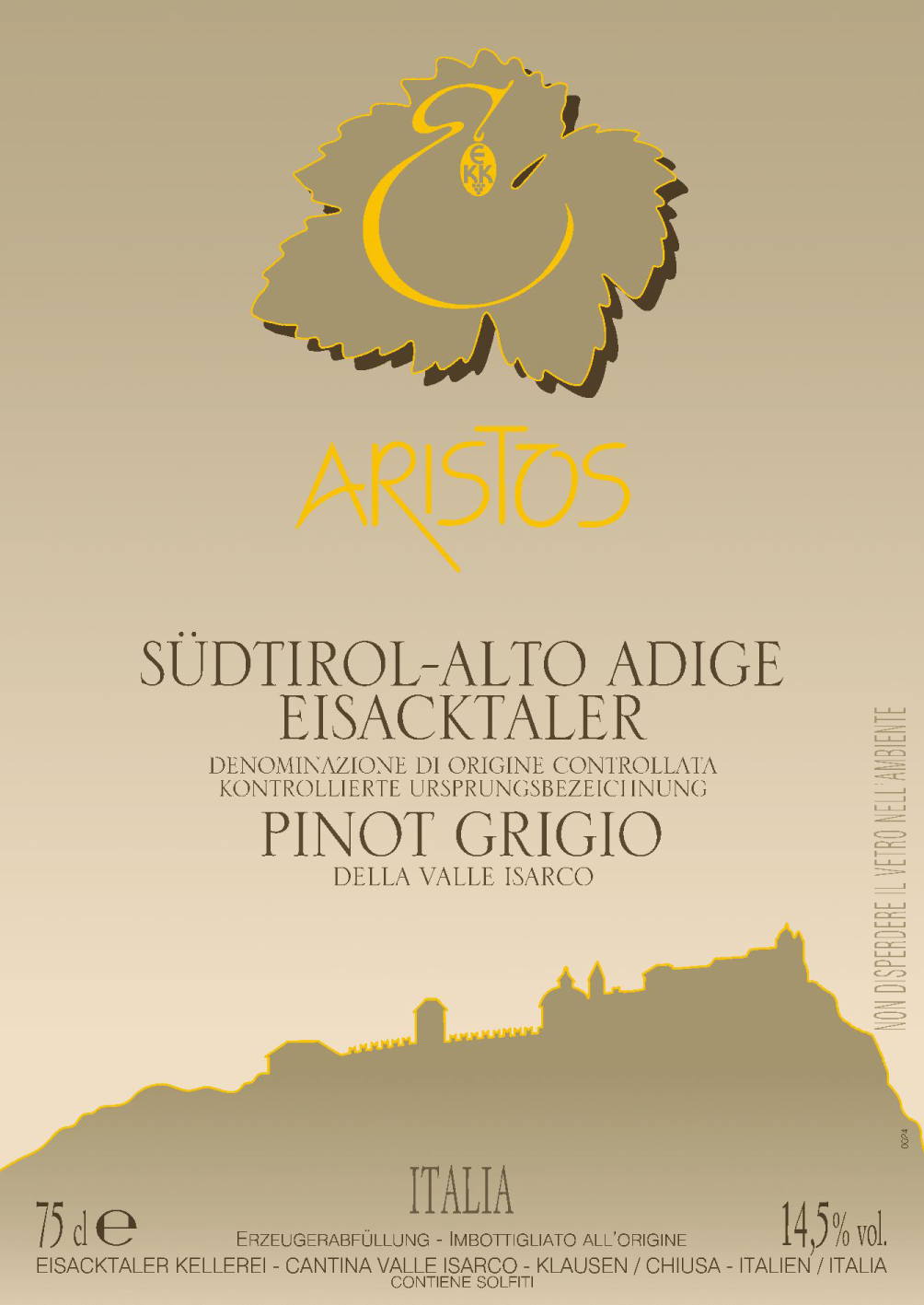 Aristos Pinot Grigio 2009