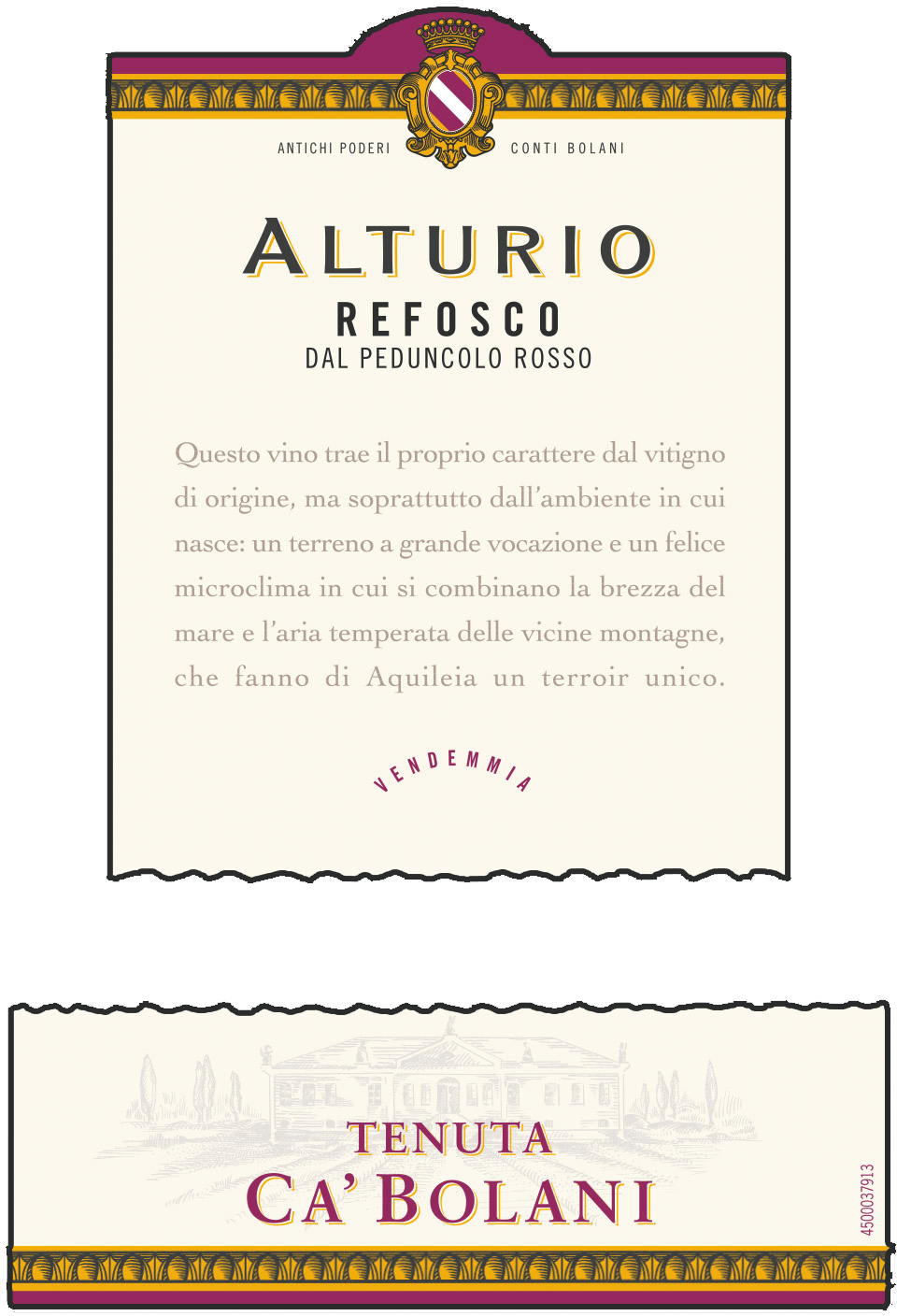 Refosco dal Peduncolo Rosso Alturio 2005