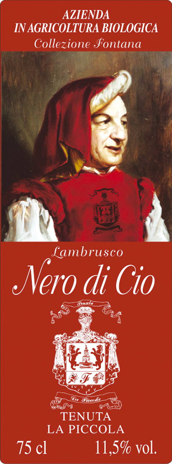 Lambrusco Nero di Cio biologico sa