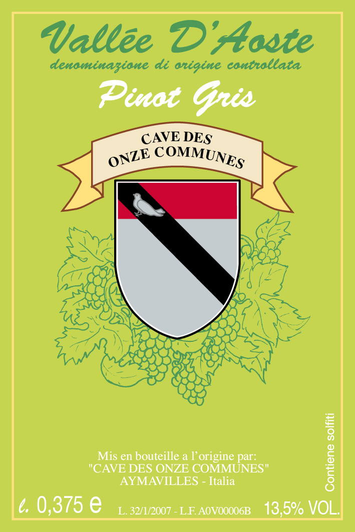 Valle d'Aosta Doc Pinot Gris 2014