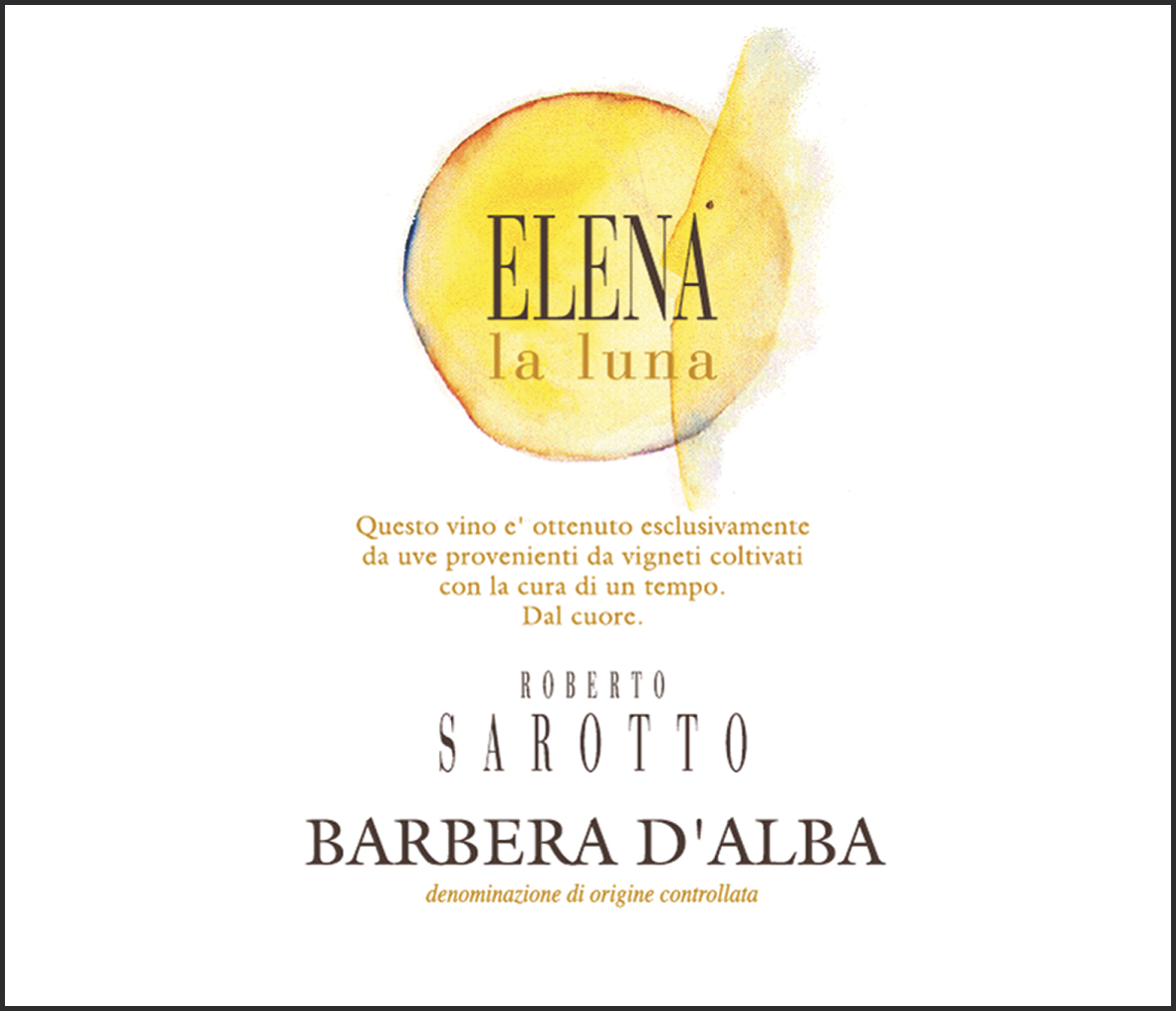 Elena La Luna Barbera d'Alba Doc 2013