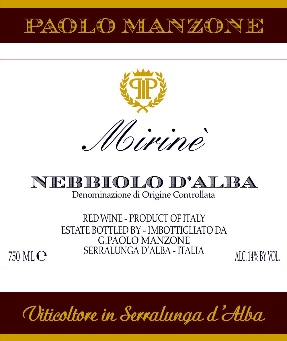 Nebbiolo d'Alba Mirinè 2013