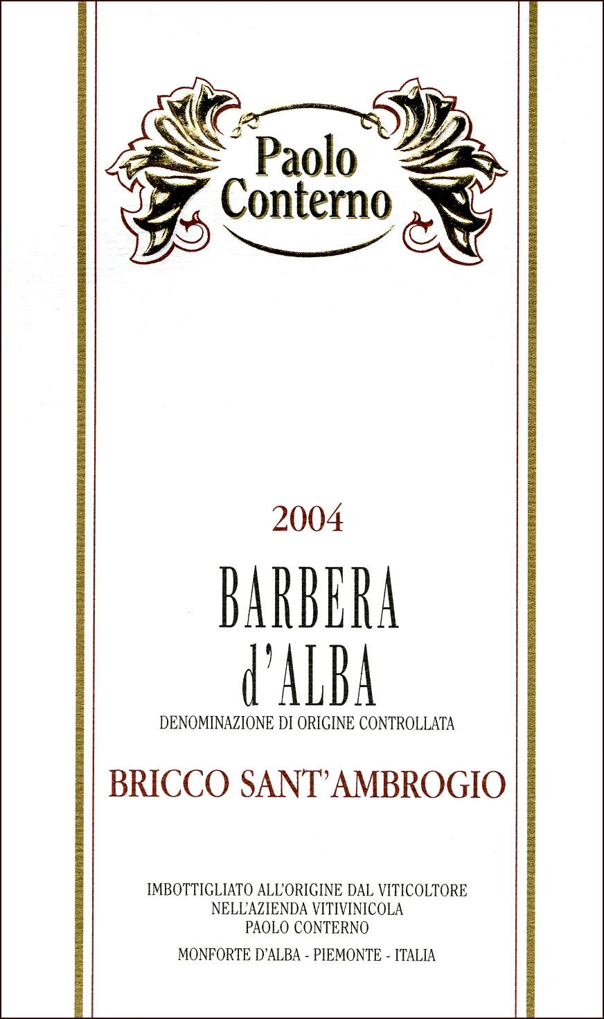 Barbera d'Alba Bricco Sant'Ambrogio 2007