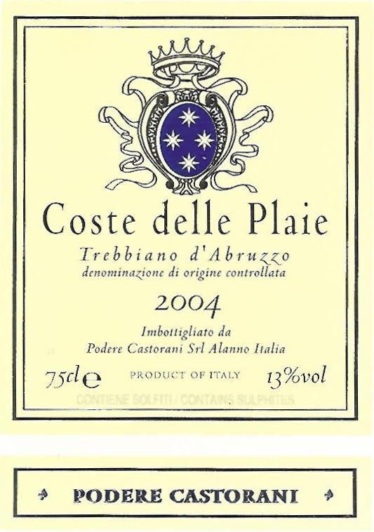 Trebbiano Doc Superiore Coste delle Plaie 2011