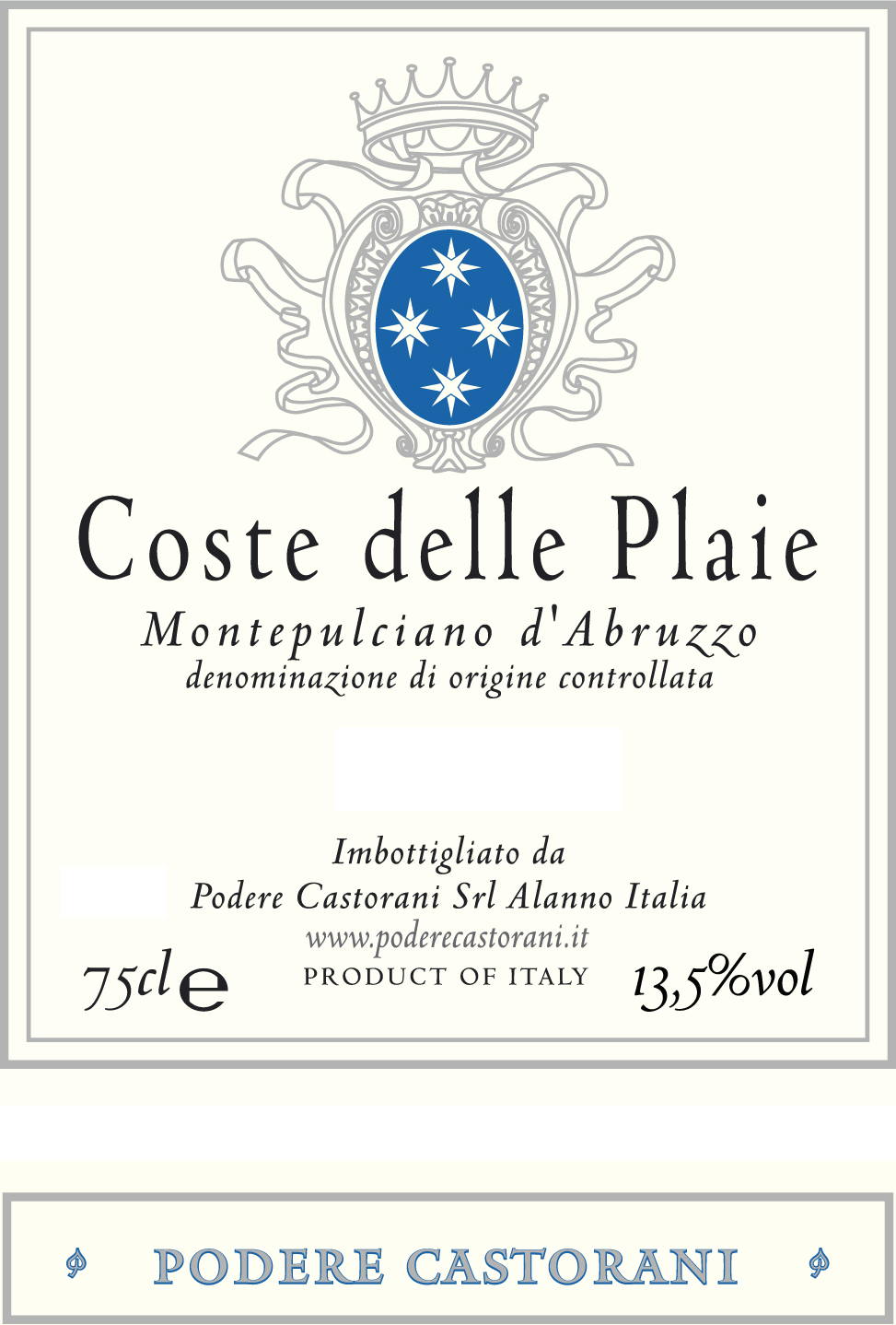Montepulciano Abruzzo Doc Coste delle Plaie 2008