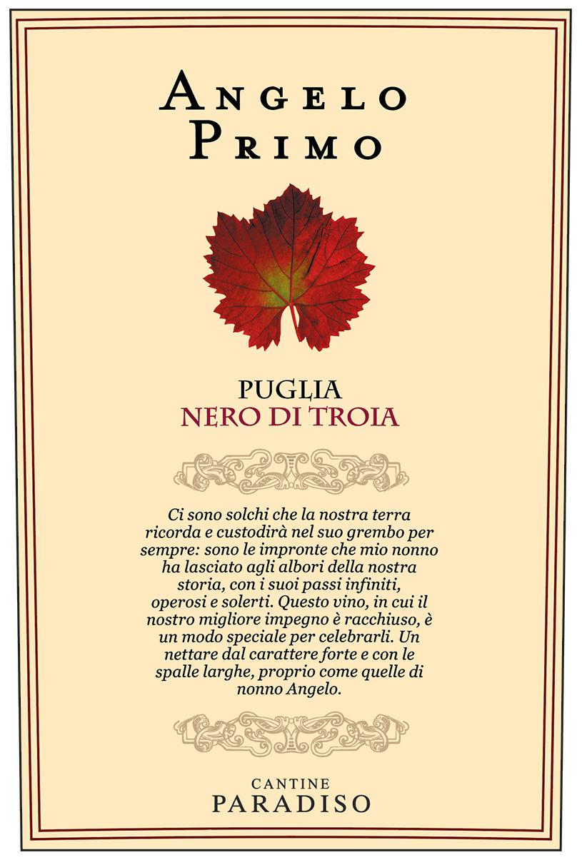 Angelo Primo Nero di Troia 2015