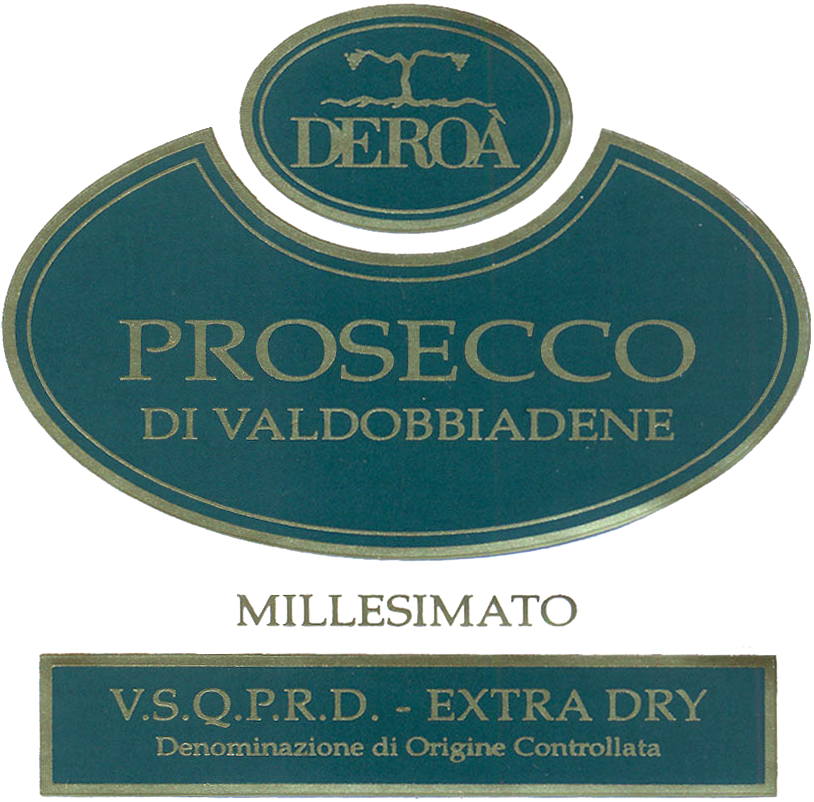 Prosecco Valdobbiadene Millesimato Extra Dry Deroà 2010