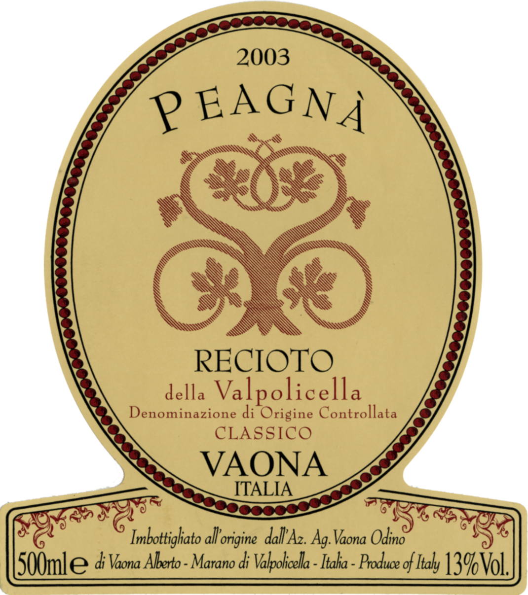 Recioto Classico Le Peagnè 2009