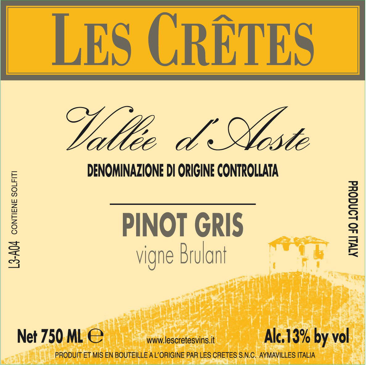 Pinot Gris Vigne Brulant 2020