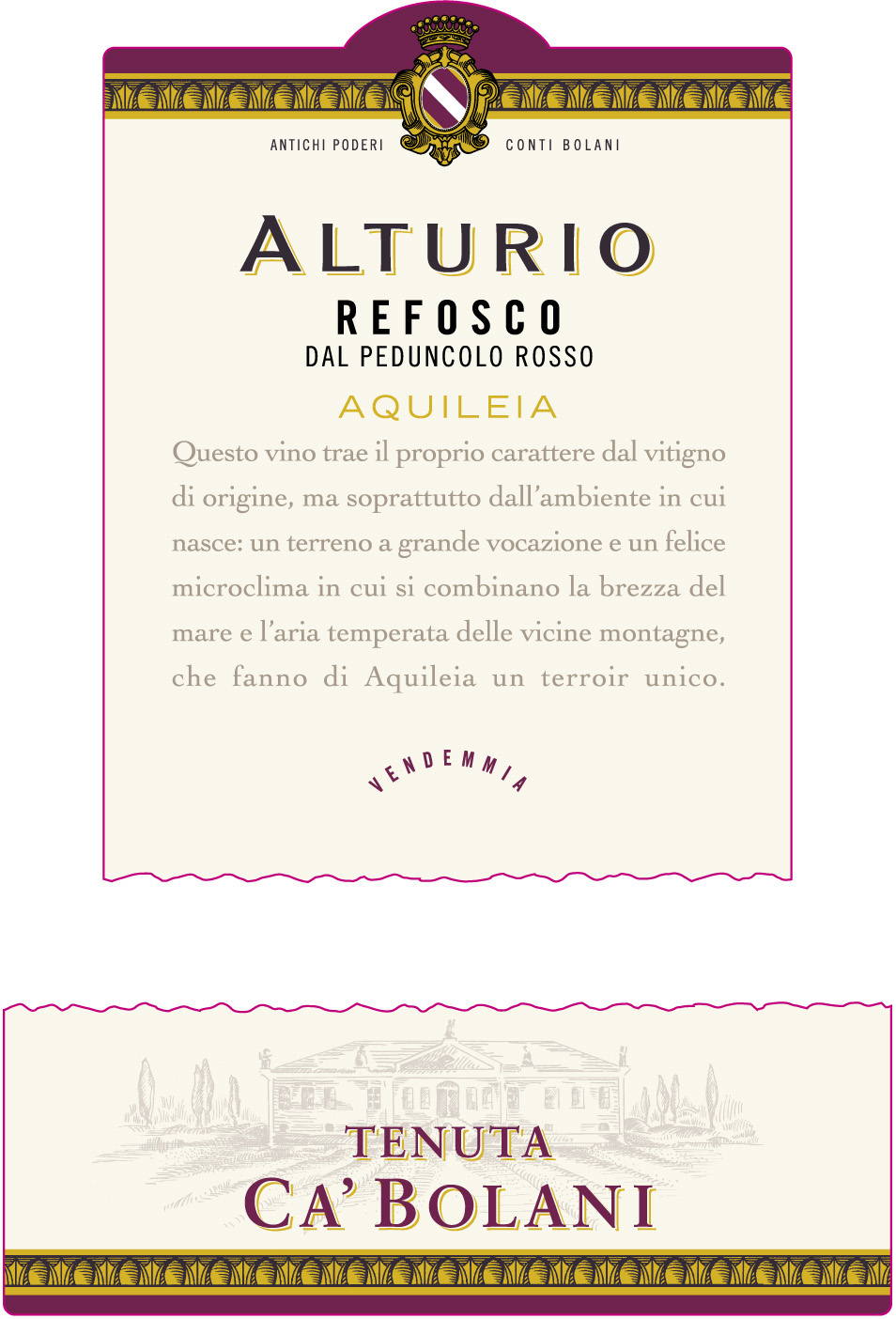 Alturio Gianni Zonin Vineyards 2005