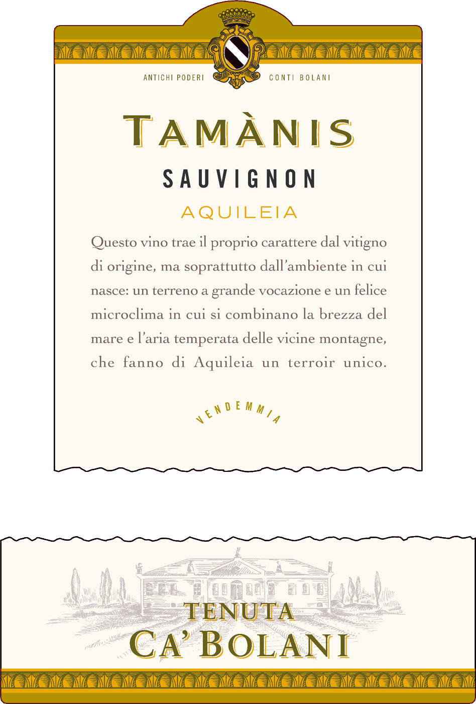 Sauvignon Tamànis Friuli Aquileia Doc 2010