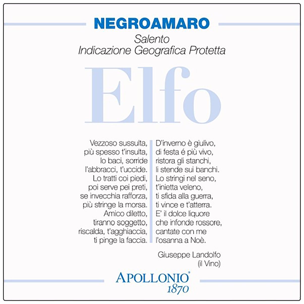 Elfo Negroamaro 2012