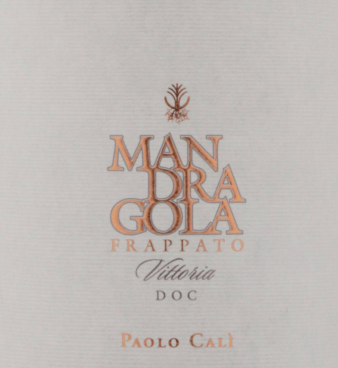 Mandragola - Vittoria Frappato Doc 2008