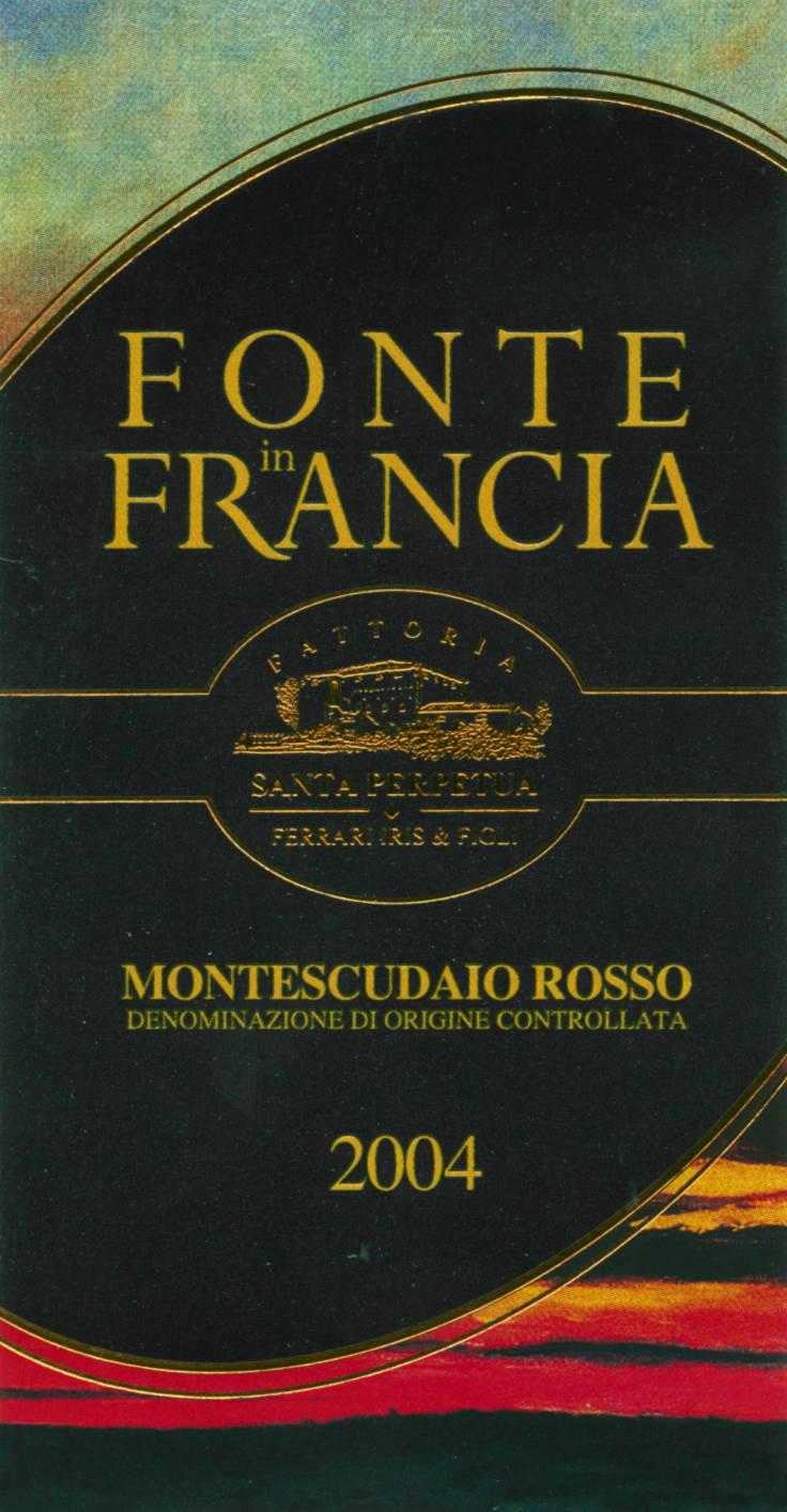 Montescudaio Rosso Fonte in Francia 2008