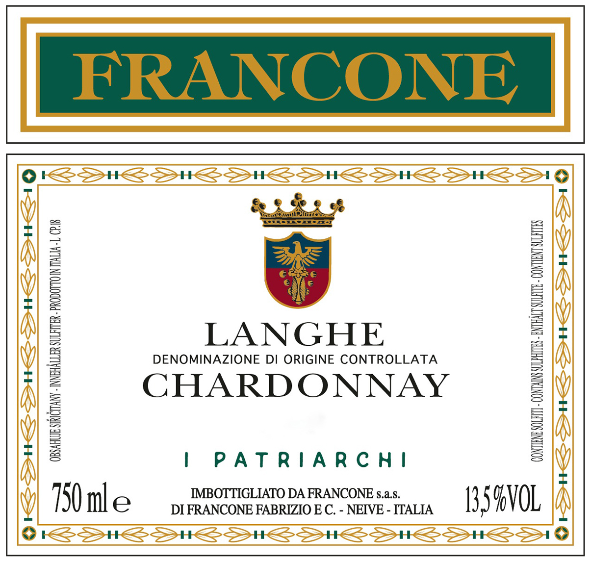 Langhe Chardonnay I Patriarchi 2011
