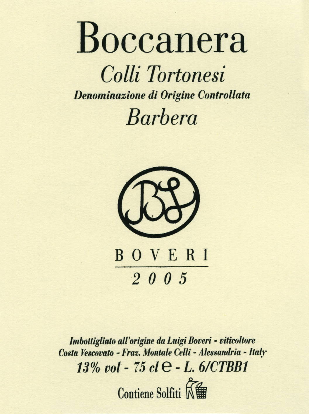 Barbera Boccanera 2007
