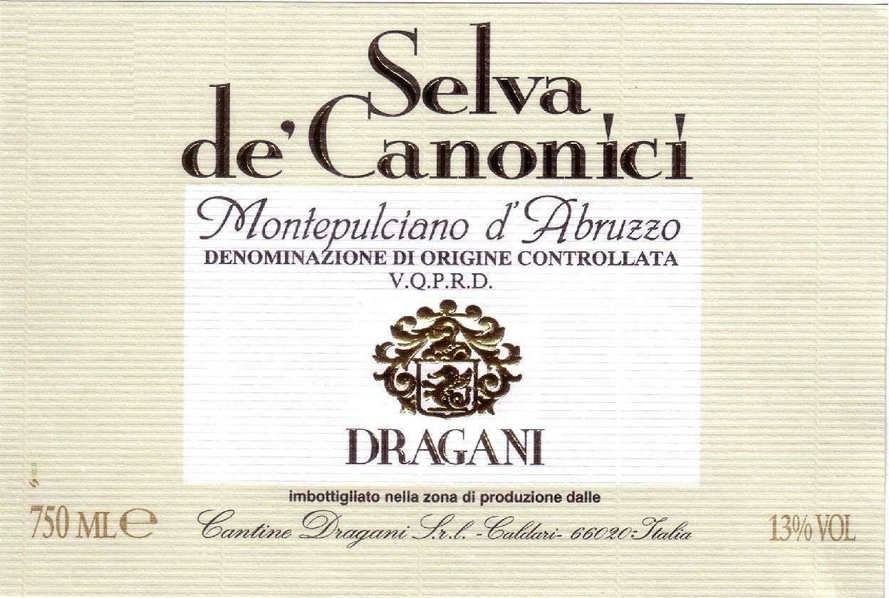 Montepulciano d'Abruzzo Selva de' Canonici 2012