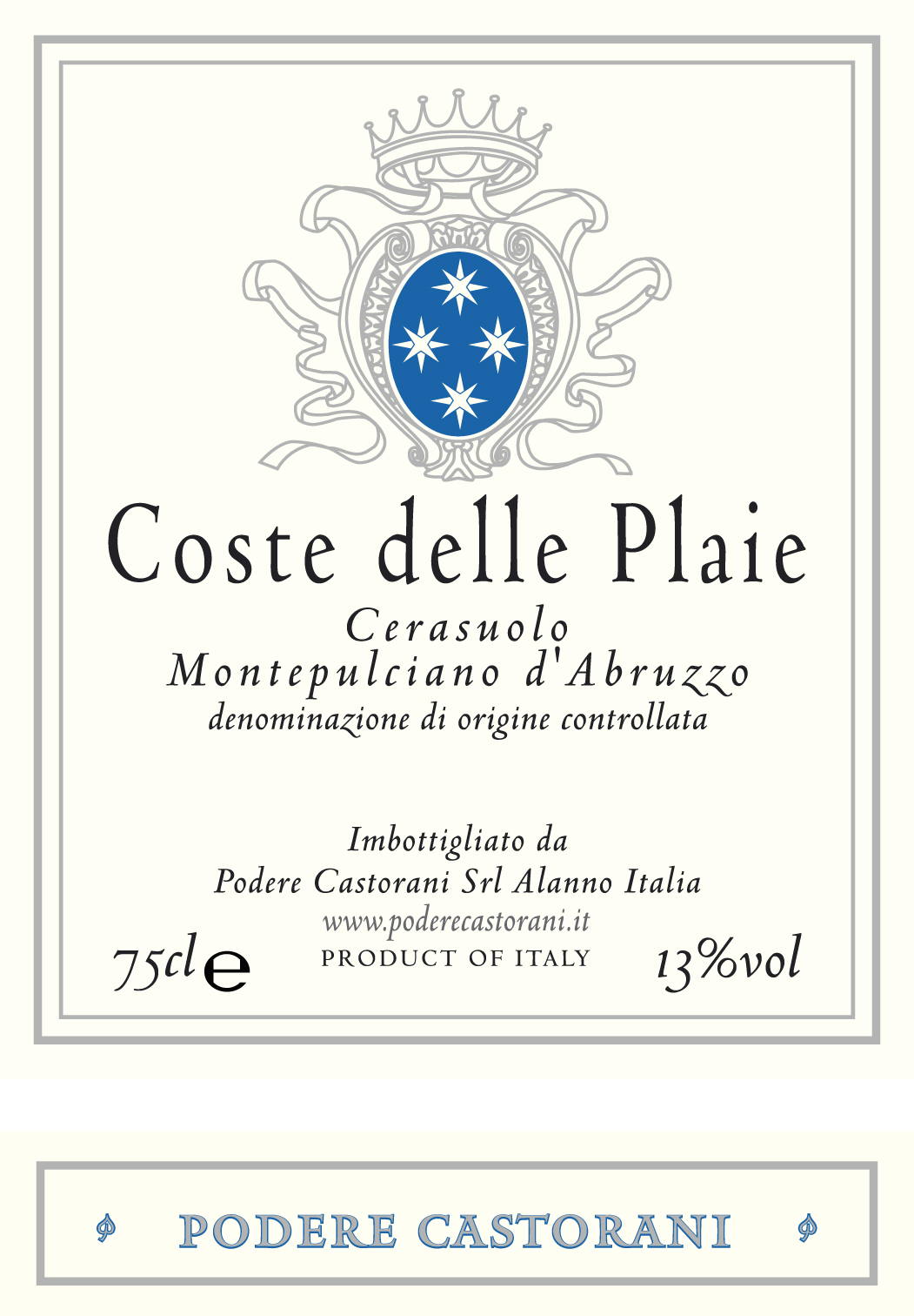 Cerasuolo Doc Costa delle Plaje 2008