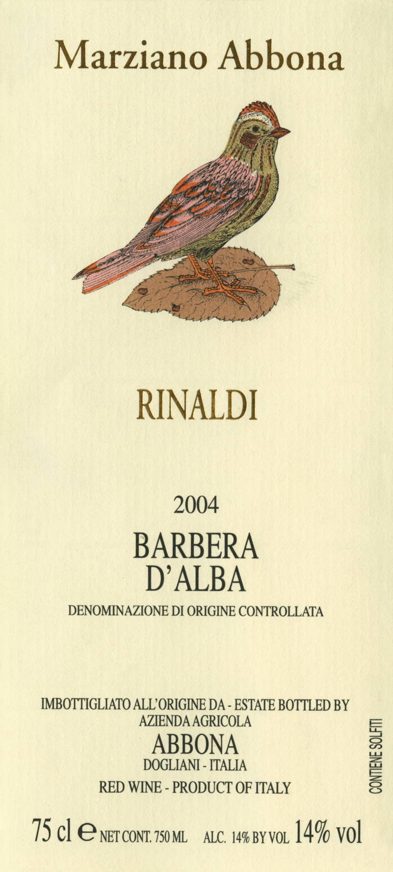 Barbera d'Alba Rinaldi 2007
