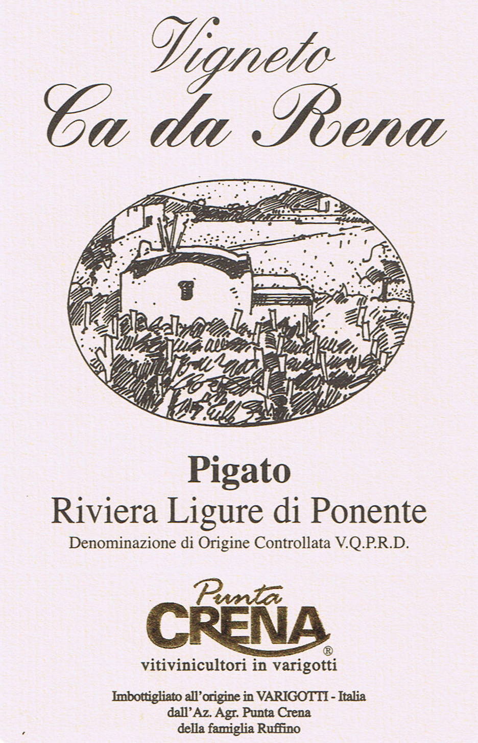 Pigato Vigneto Ca da Rena 2007