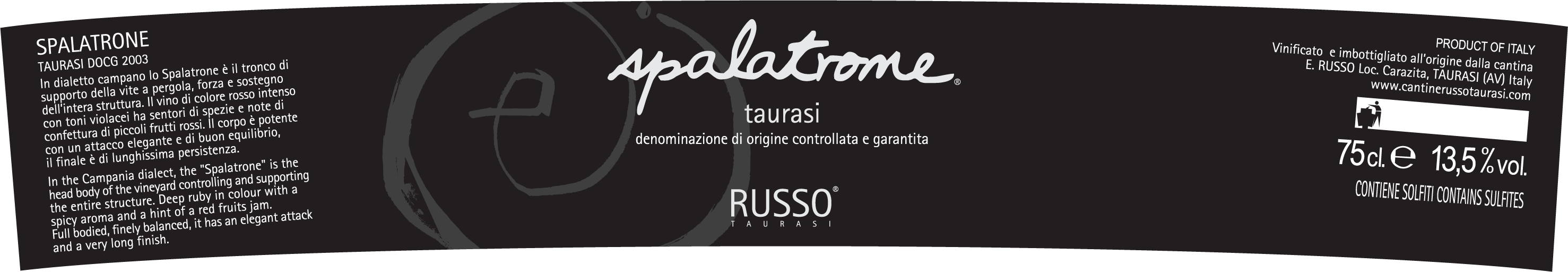 Taurasi Spalatrone 2008