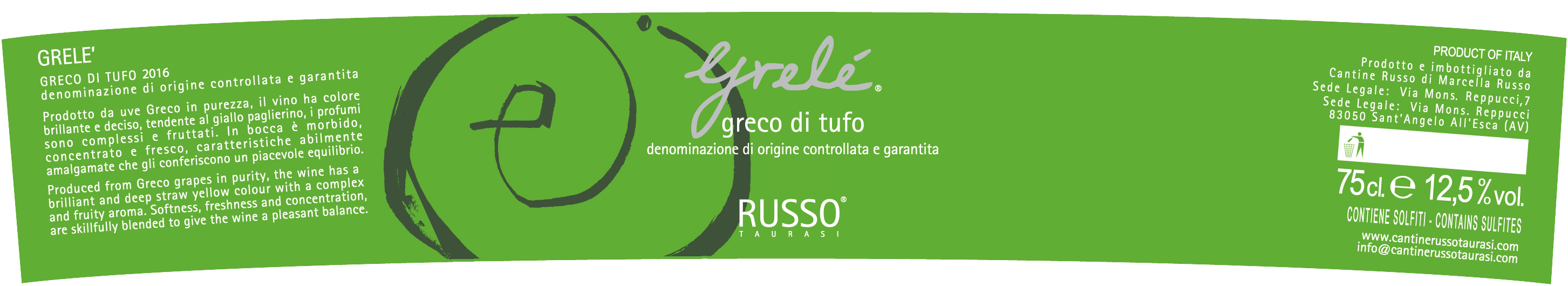 Greco di Tufo Grelé 2016