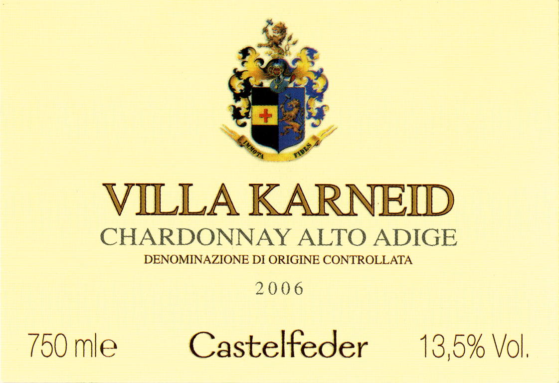 Chardonnay Villa Karneid 2008