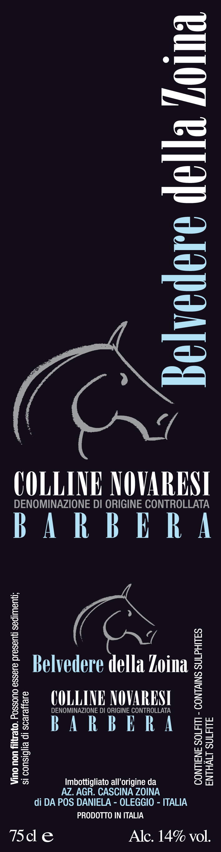 Barbera Belvedere della Zoina 2006